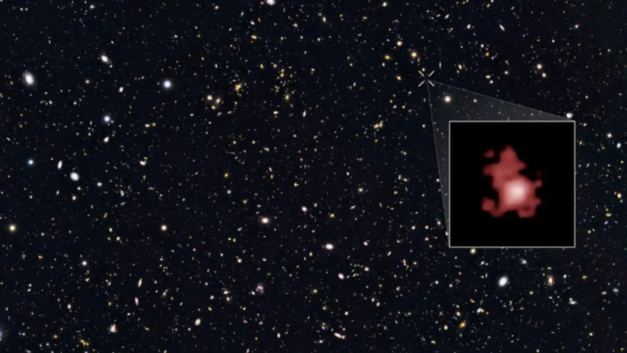 Agujero negro de la galaxia GN-z11 tomada por el telescopio Hubble. / NASA