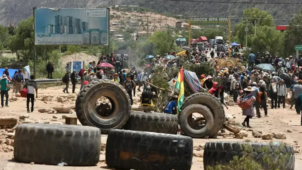 Protestas antigubernamentales en Bolivia. / RR.SS