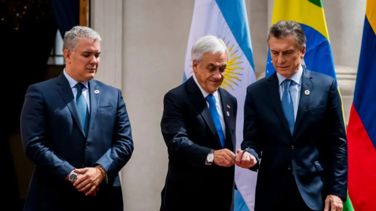 Iv&aacute;n Duque (Colombia), Sebasti&aacute;n Pi&ntilde;era (Chile) y Mauricio Macri (Argentina). / RR.SS.