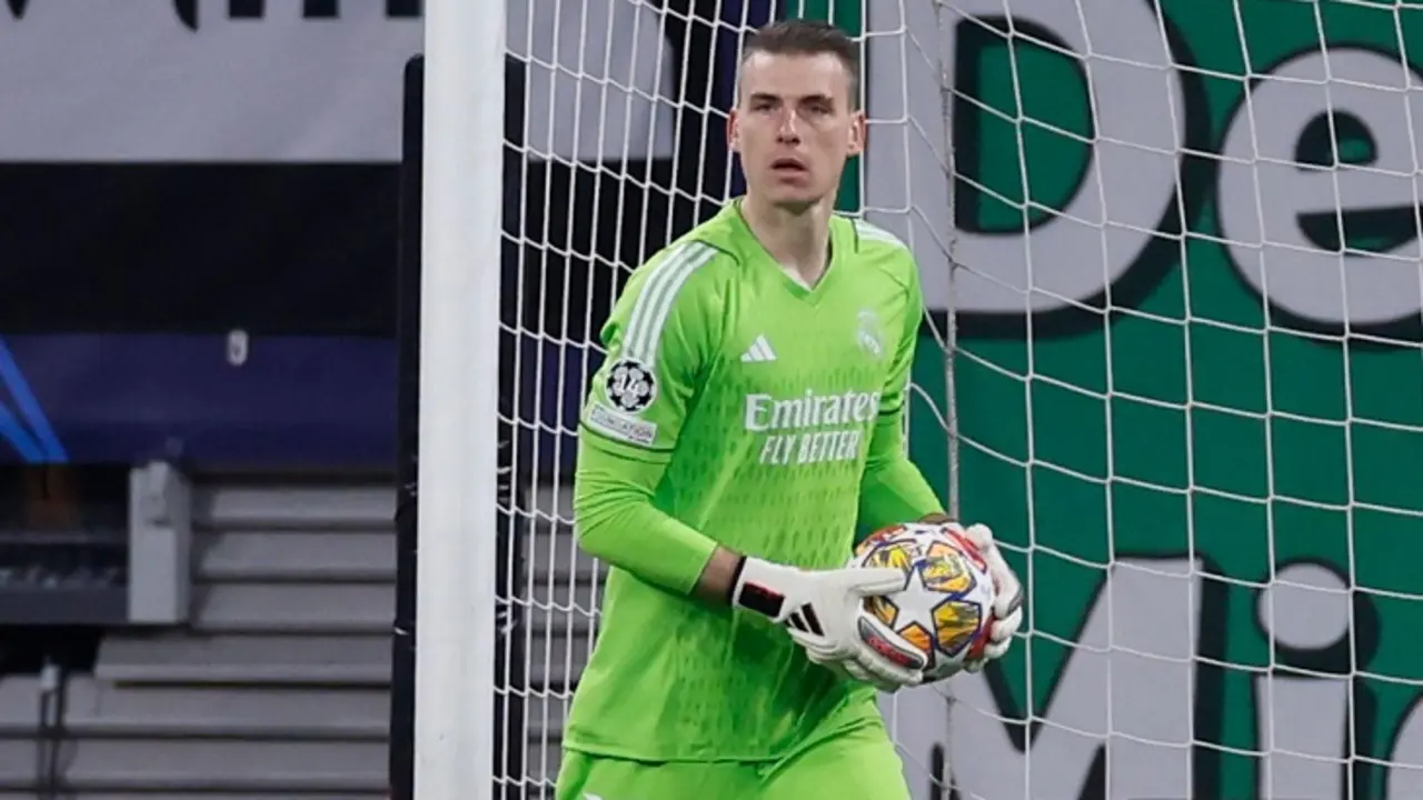 Andriy Lunin, portero urcraniano del Real Madrid. / RR SS