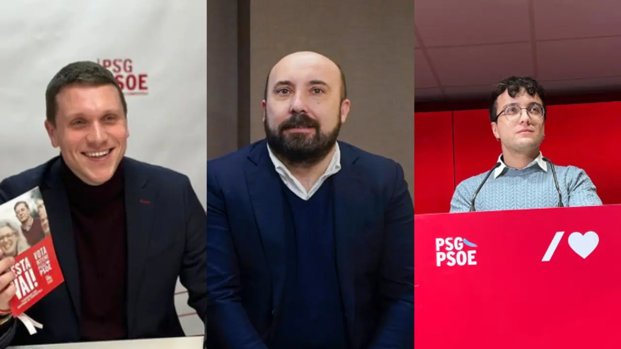 Aitor Bouza, Lage Tuñas y Xurxo Doval. / Mundiario