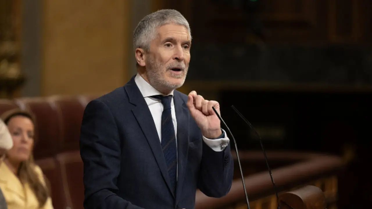 Fernando Grande-Marlaska, ministro del Interior en el Congreso. / RR.SS