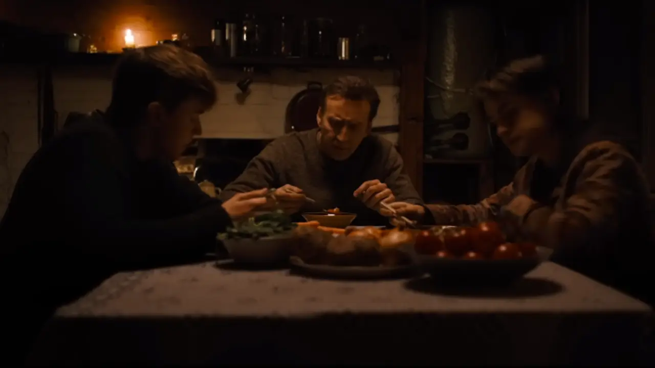 Nicolas Cage, Maxwell Jenkins y Jaeden protagonizan Arcadian. / RLJE Films