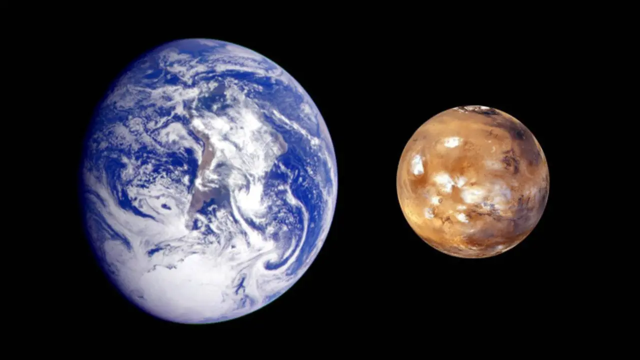 La Tierra y Marte. / NASA