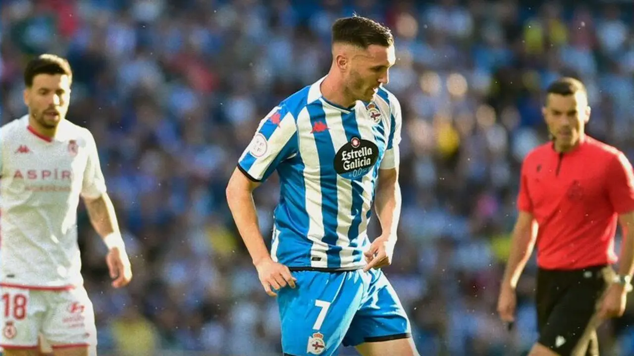 Lucas Pérez, la estrella del Deportivo de La Coruña. / RCD
