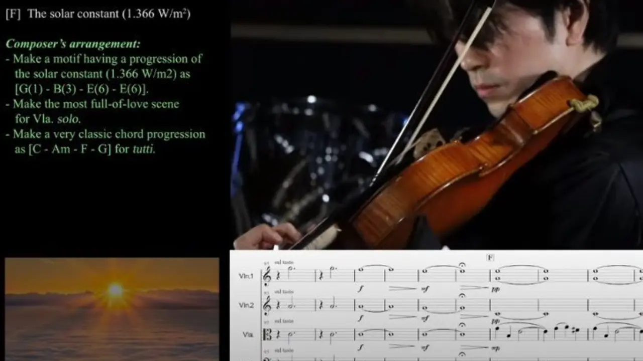 Hiroto Nagai, cient&iacute;fico y compositor, convierte datos clim&aacute;ticos en m&uacute;sica. / RRSS.