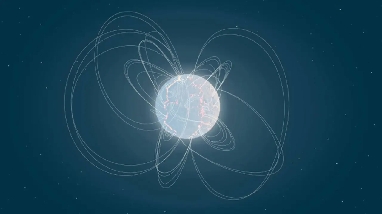 Ilustraci&oacute;n de un magnetar. / SINC