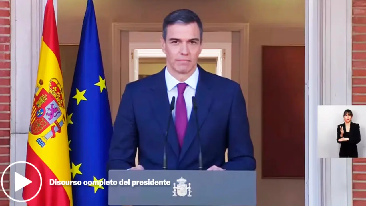 Comparecencia institucional del Presidente del Gobierno de España. / La Moncloa