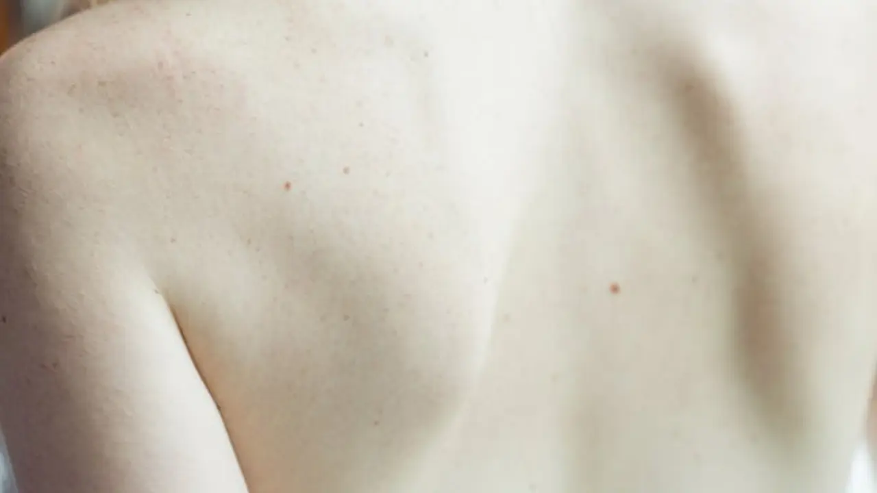 El hombro de una mujer de espalda. / Pexels.com.