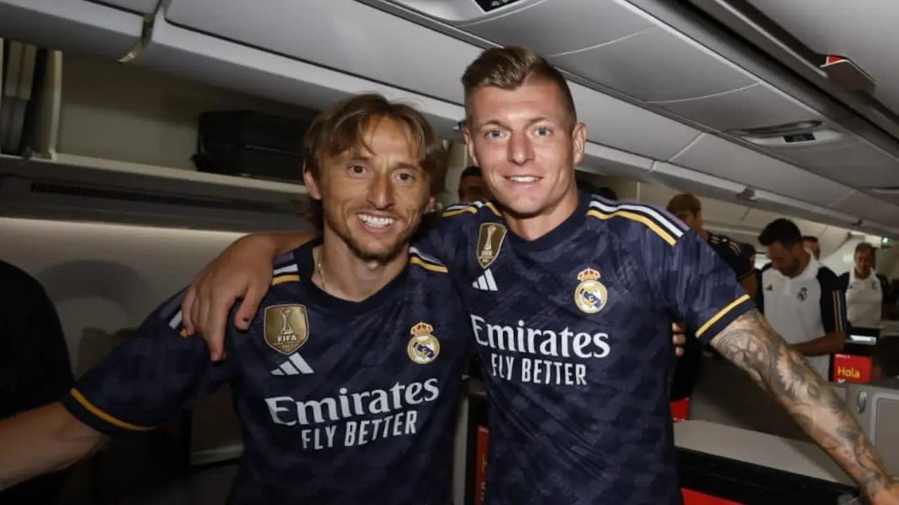 Luka Modric y Toni Kroos. / @Twitter