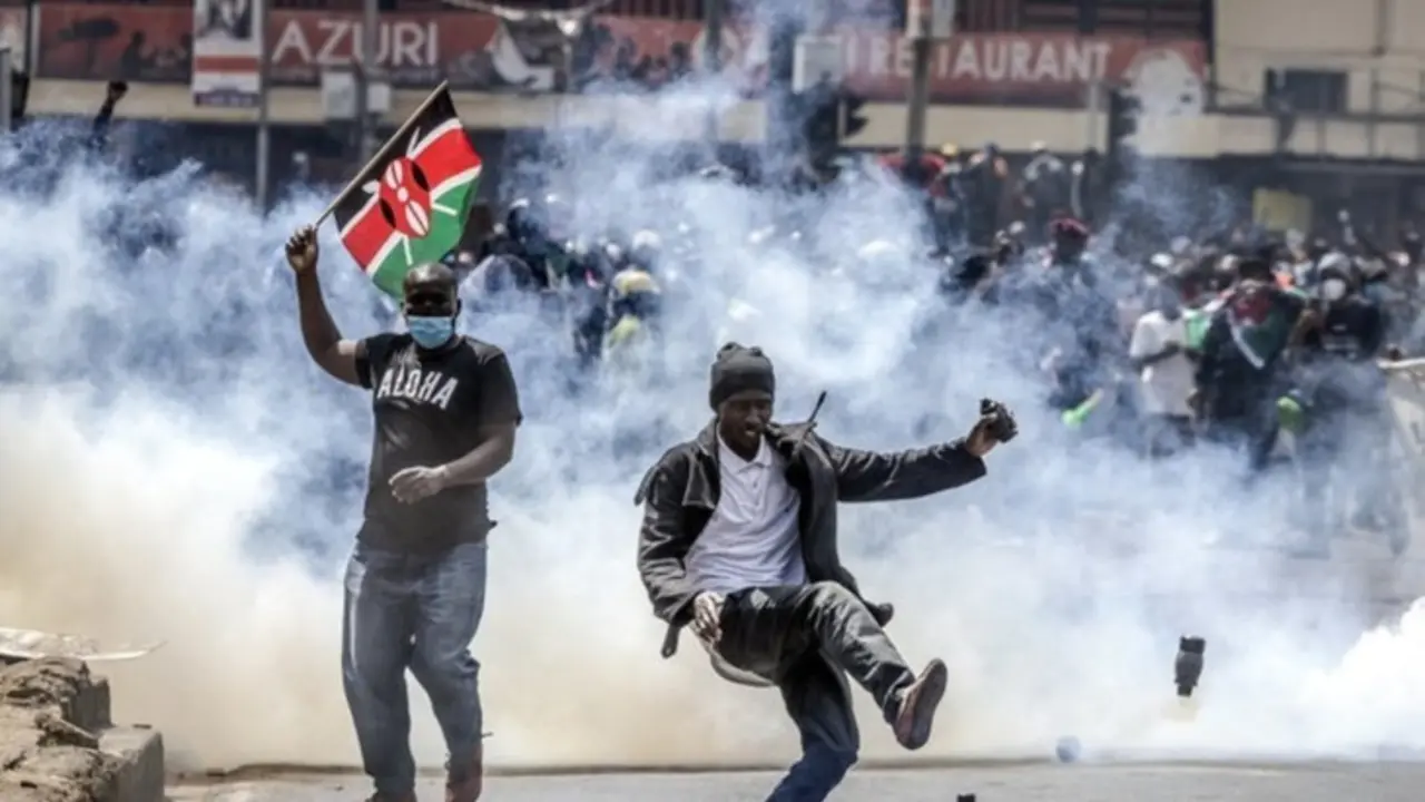 Manifestaciones en Kenia. /RR.SS.