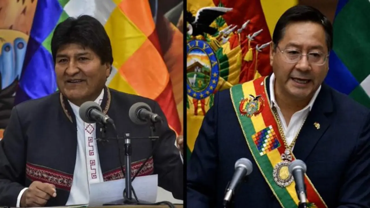 El exmandatario Evo Morales y Luis Arce, presidente de Bolivia. / RR.SS.