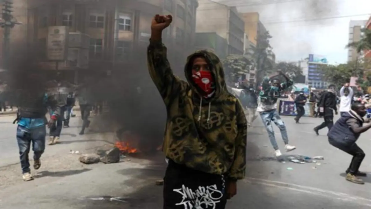 Protestas en Nairobi, Kenia. / RR.SS.
