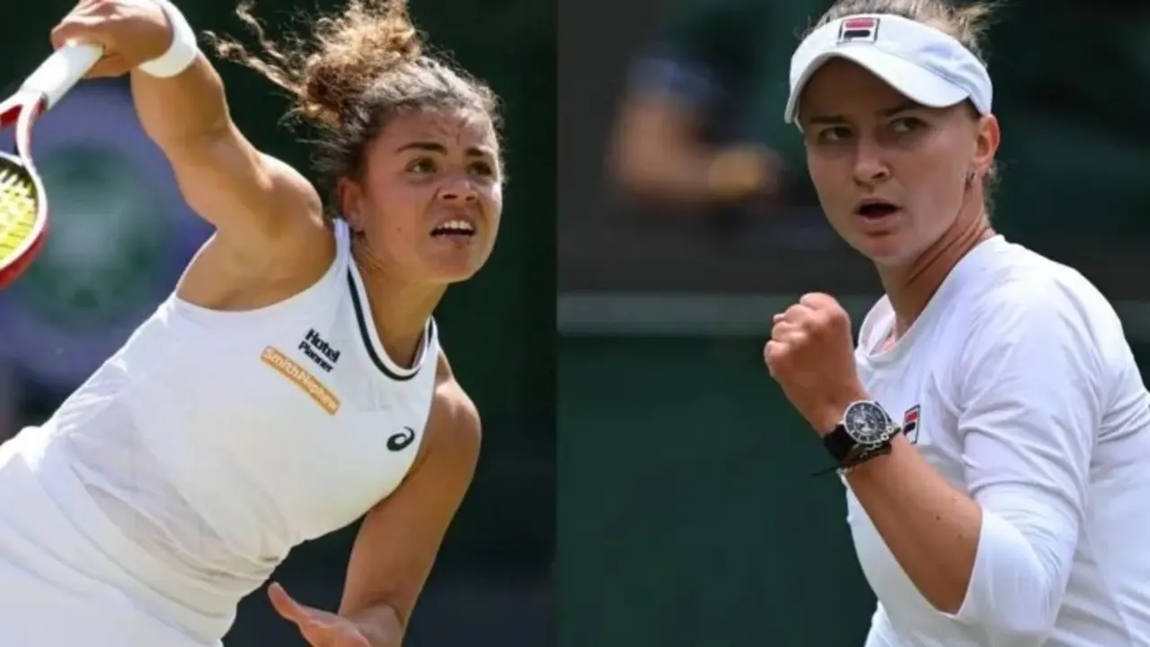 Jasmine Paolini y Barbora Krejcikova se medir&aacute;n en una final in&eacute;dita en la catedral del tenis. / RR SS
