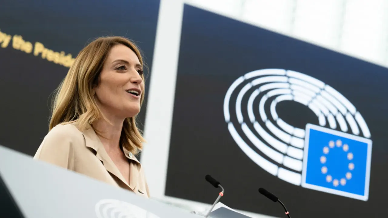 Roberta Metsola, presidenta de la Euroc&aacute;mara. / Parlamento Europeo