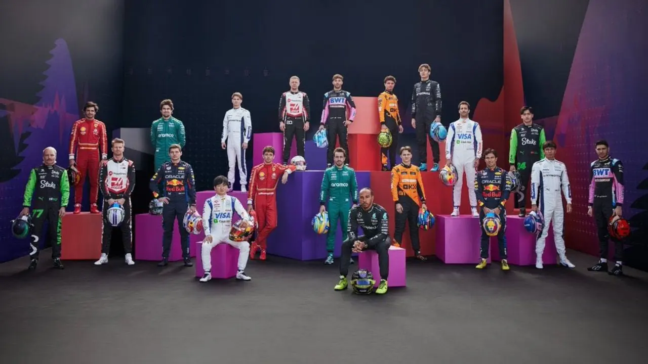 Parrilla de pilotos de F&oacute;rmula 1 de 2024. / @F1