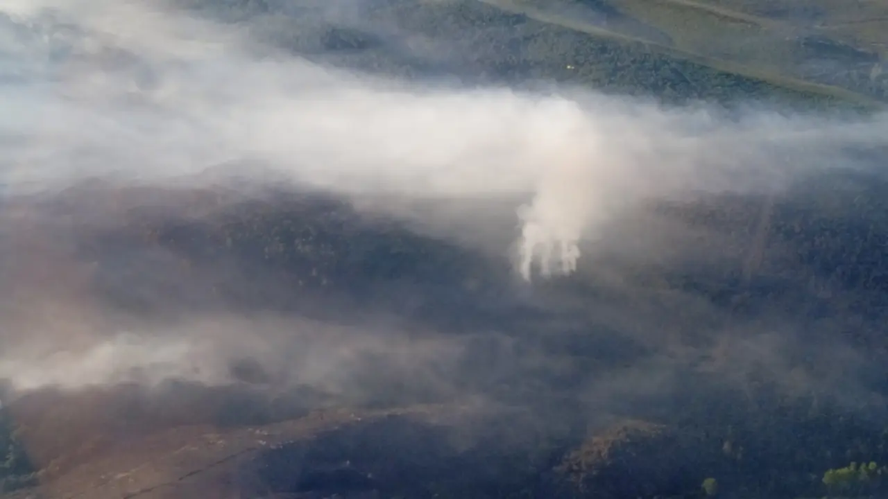 Incendio forestal en Trabazos, Zamora. / X @naturalezacyl