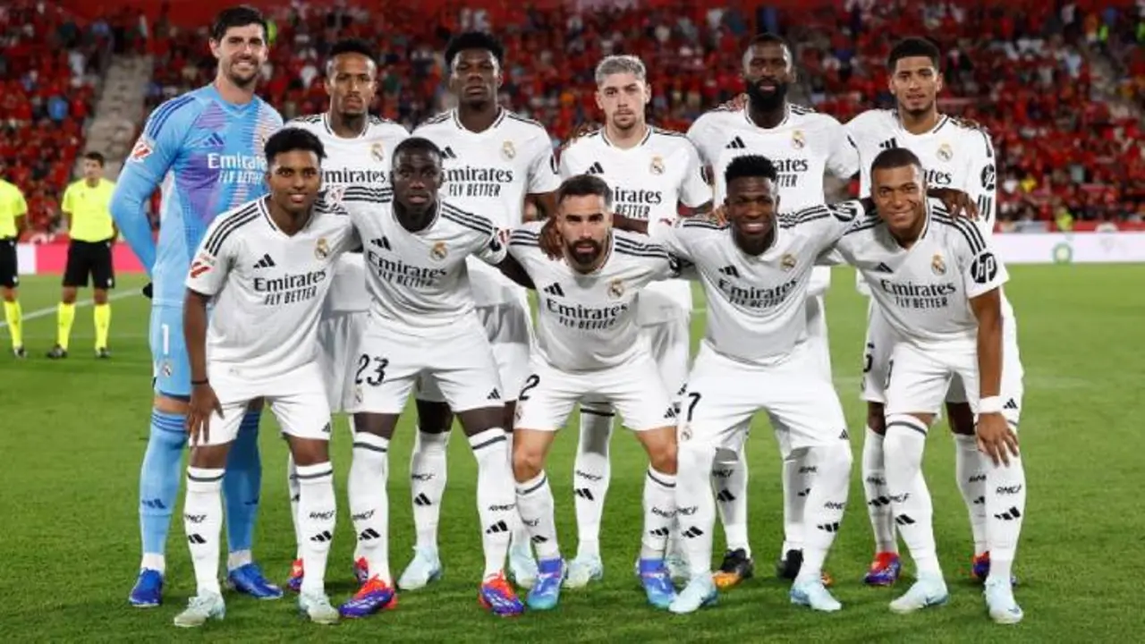 El once del Real Madrid que inici&oacute; el partido ante el Mallorca. /  @realmadrid