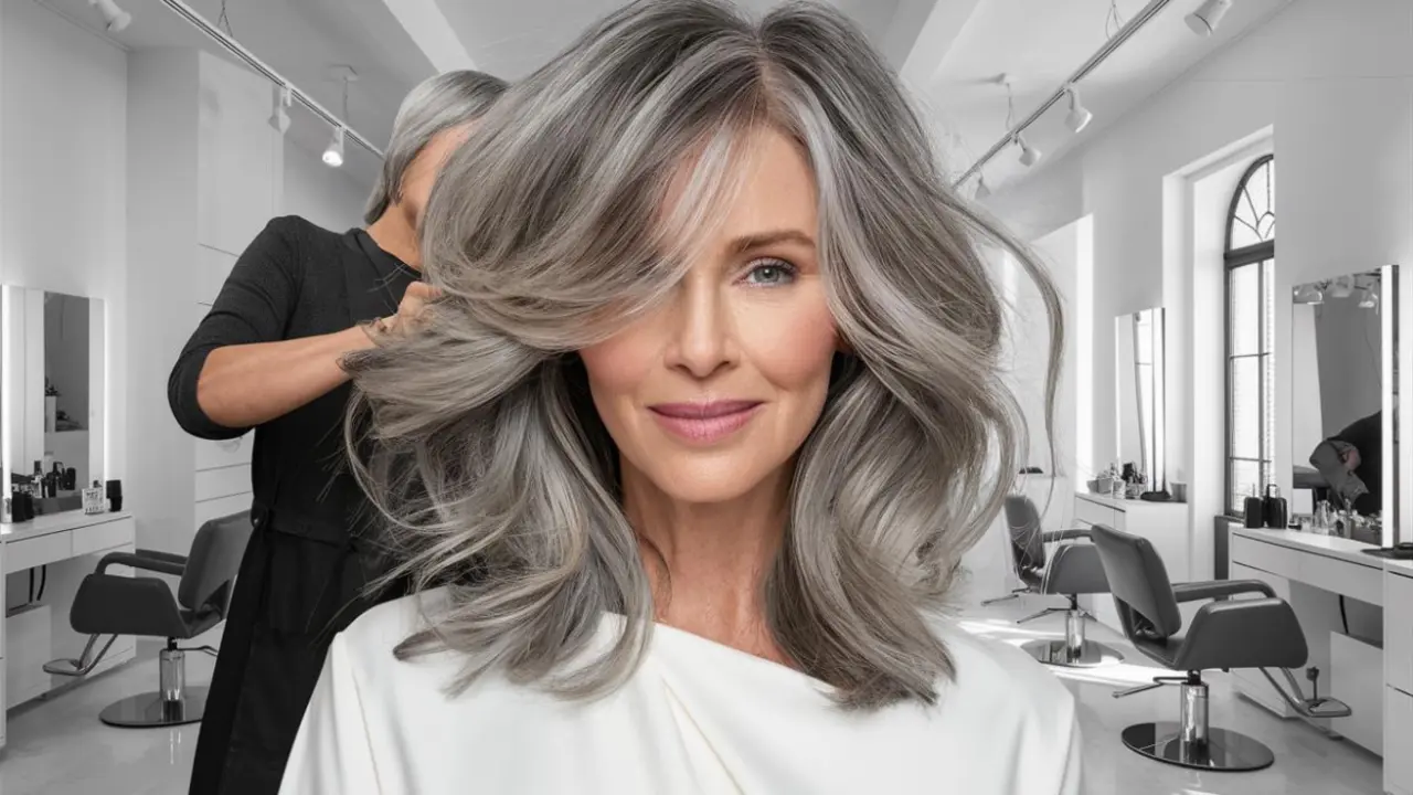 Una mujer en un sal&oacute;n de belleza con&nbsp;cabello luminoso y moderno. / Z.B.