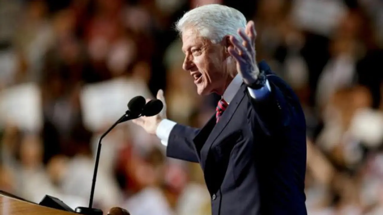 Bill Clinton, expresidente de EE UU en la convenci&oacute;n dem&oacute;crata. / RR.SS. @dawginhim