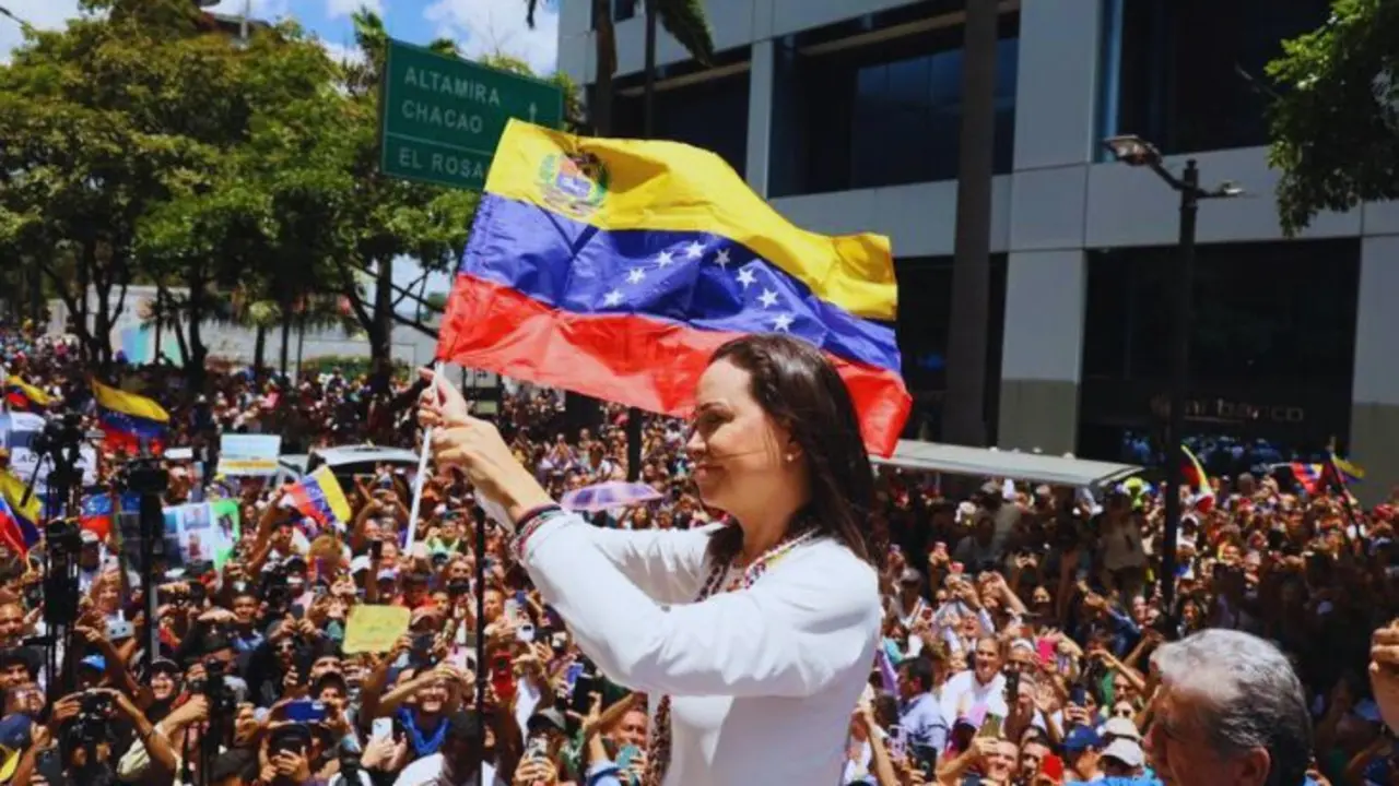 Mar&iacute;a Corina Machado, l&iacute;der opositora venezolana. / @ConVzlaComando.