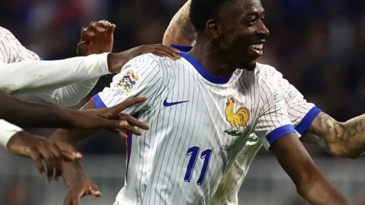 Ousmane Demb&eacute;l&eacute;, atacante franc&eacute;s, quien marc&oacute; el gol del triunfo en la UEFA Nations League. / RR SS