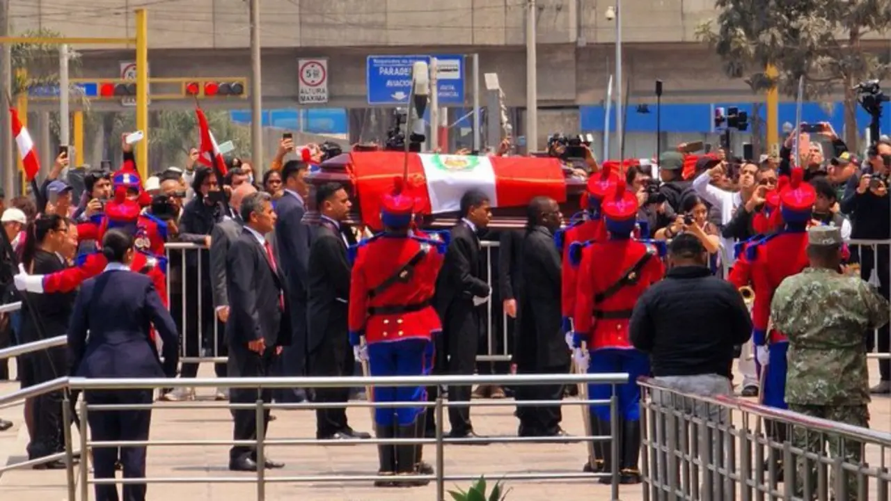Funeral del expresidente Alberto Fujimori en el Per&uacute;. / RR.SS
