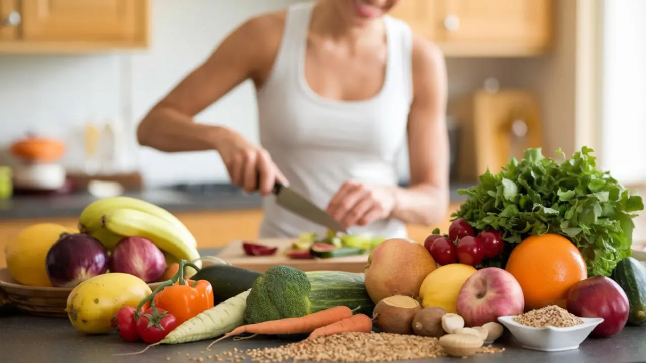 Una mujer prepara una comida saludable en su cocina. / RR SS.