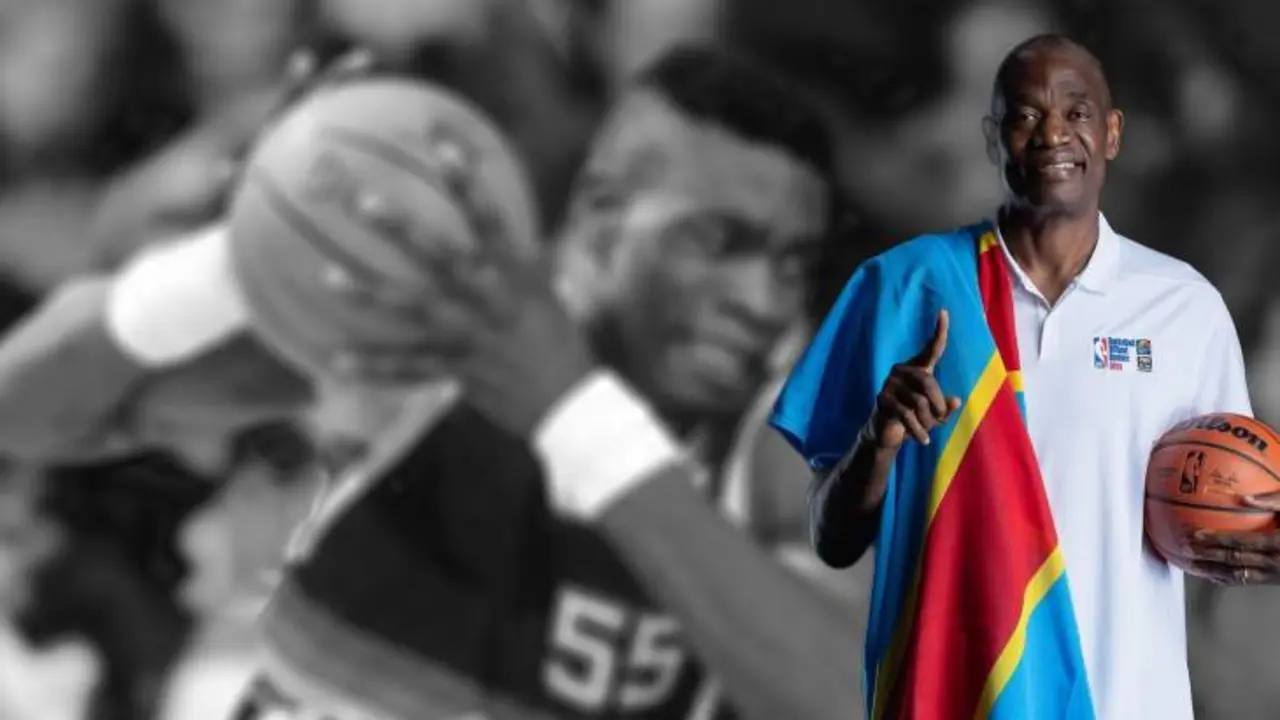 El exjugador de la NBA, Dikembe Mutombo. /  Composici&oacute;n