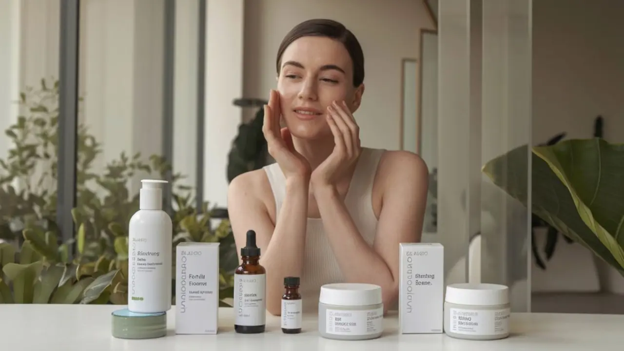 Una mujer rodeada de productos de belleza naturales. / Z. B.