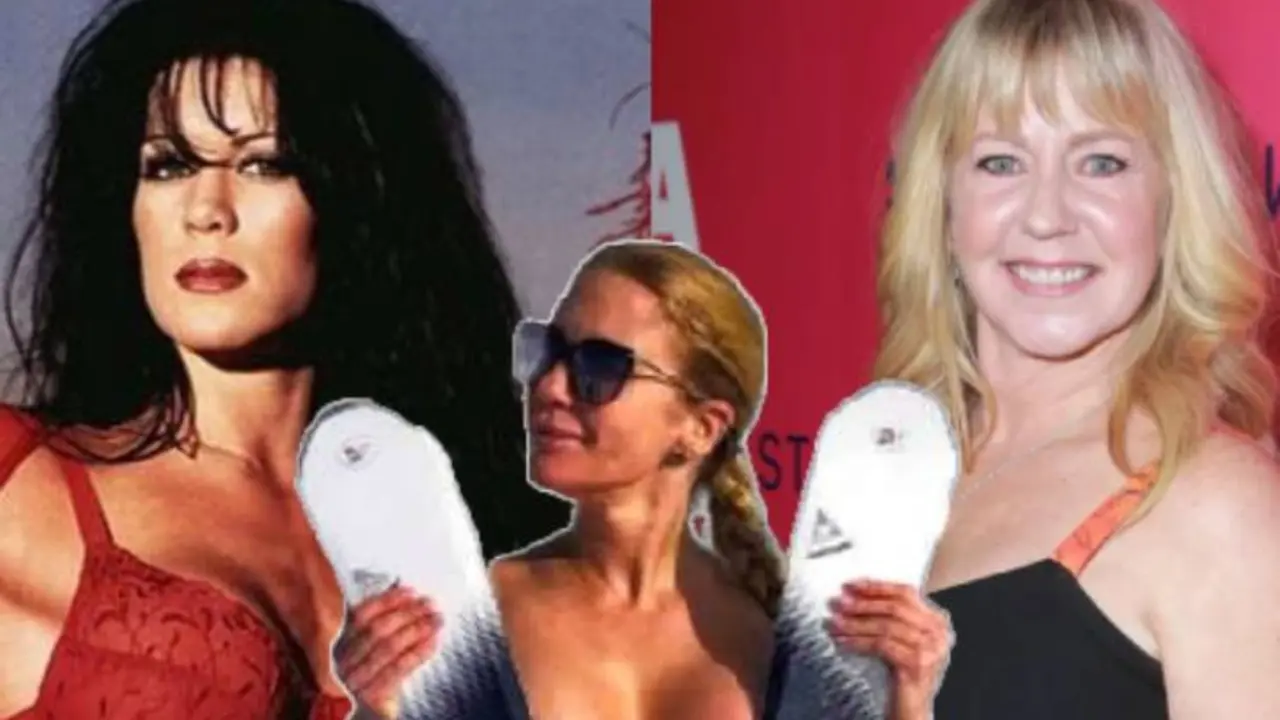 Chyna Laurer, Eva Robb y Tonya Harding. / Composici&oacute;n