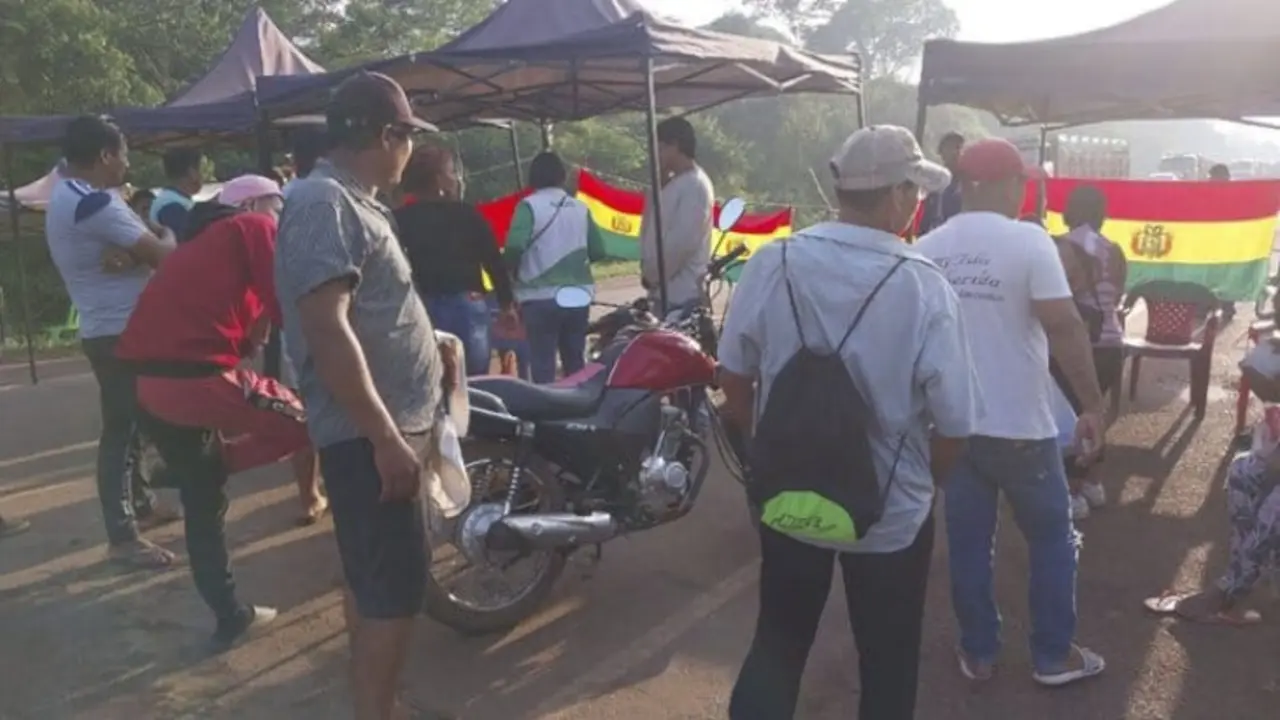 Bloqueos en Bolivia a favor de Evo Morales. / RR.SS.