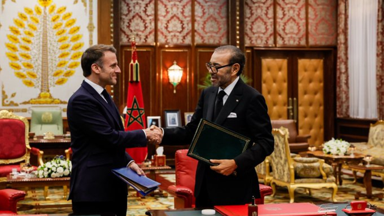 Emmanuel Macron, presidente de Francia y el rey Mohamed VI de Marruecos. / RR SS.