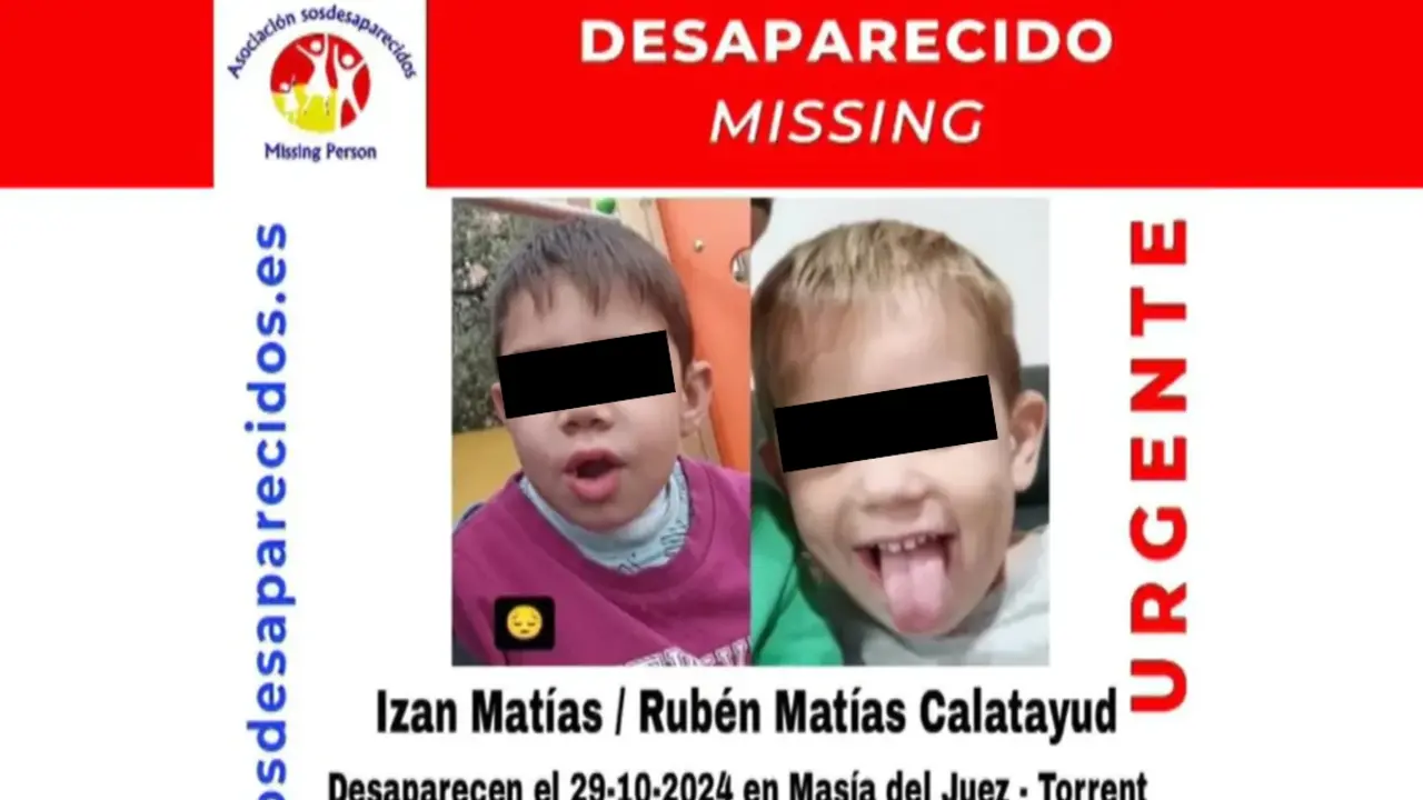 Iz&aacute;n y Rub&eacute;n, ni&ntilde;os desaparecidos Torrent. / Missing Person