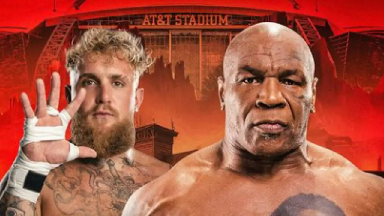 Imagen promocional del combate entre Jake Paul y Mike Tyson. /  Netflix