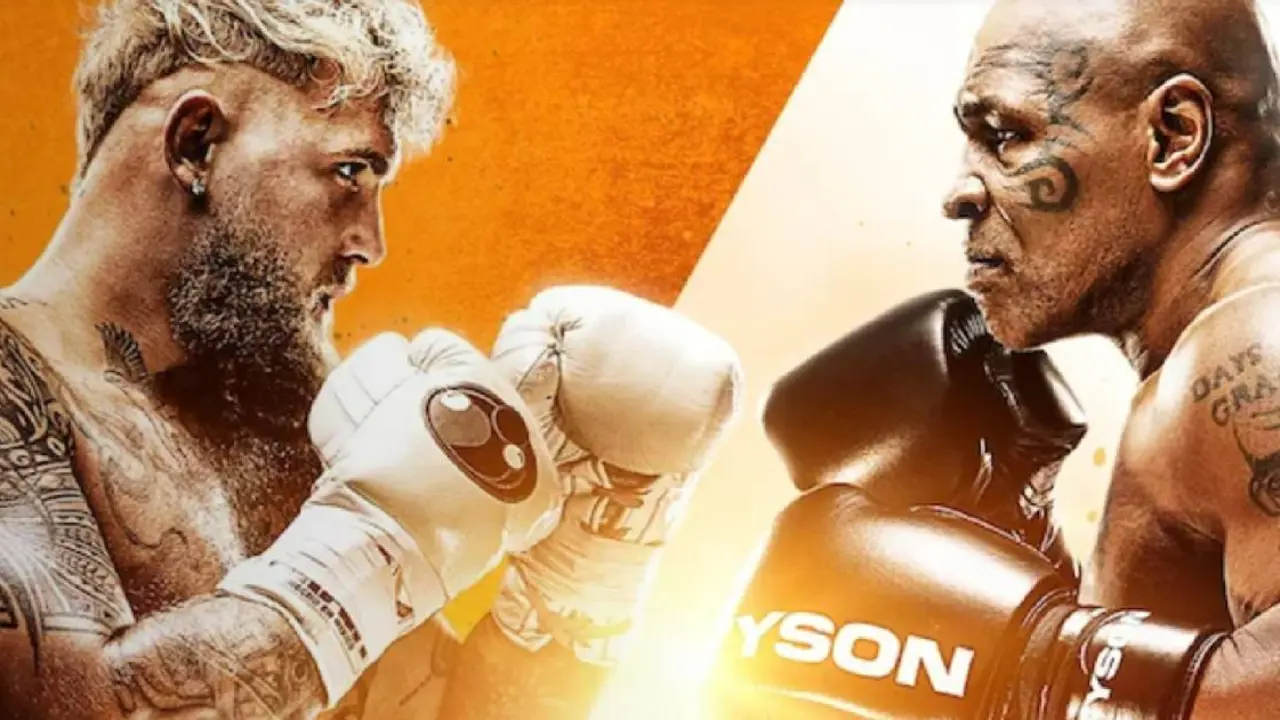 Jake Paul y Mike Tyson. /  Netflix