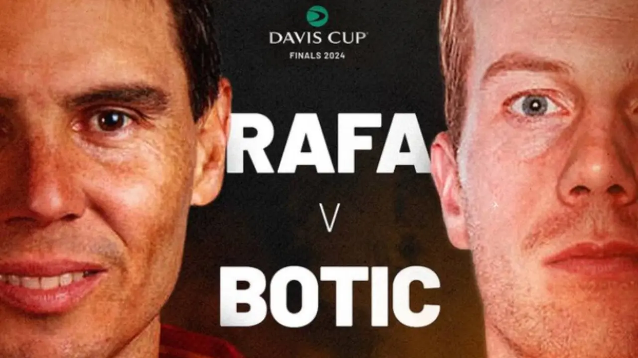El duelo que abre la Copa Davis en M&aacute;laga entre Nadal y Botic. /  @copadavis