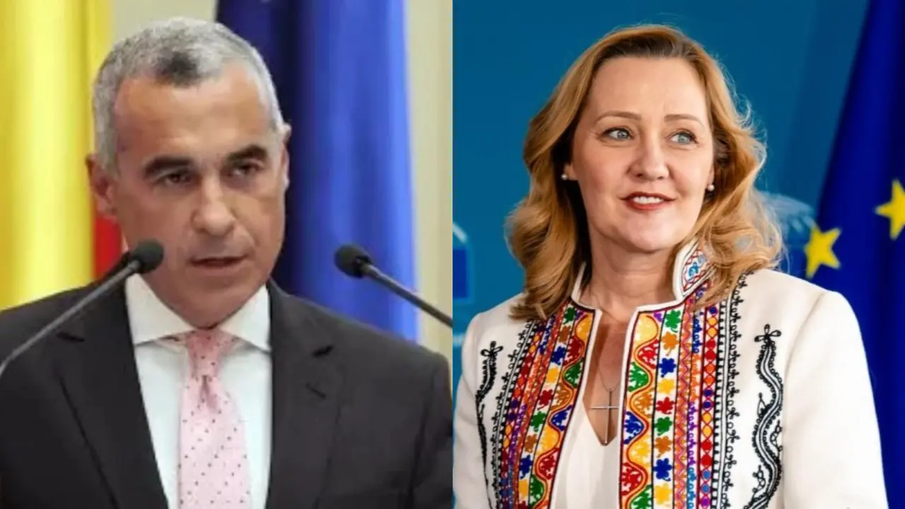 Calin Georgescu y Elena Lasconi, candidatos presidenciales de Ruman&iacute;a. / Mundiario