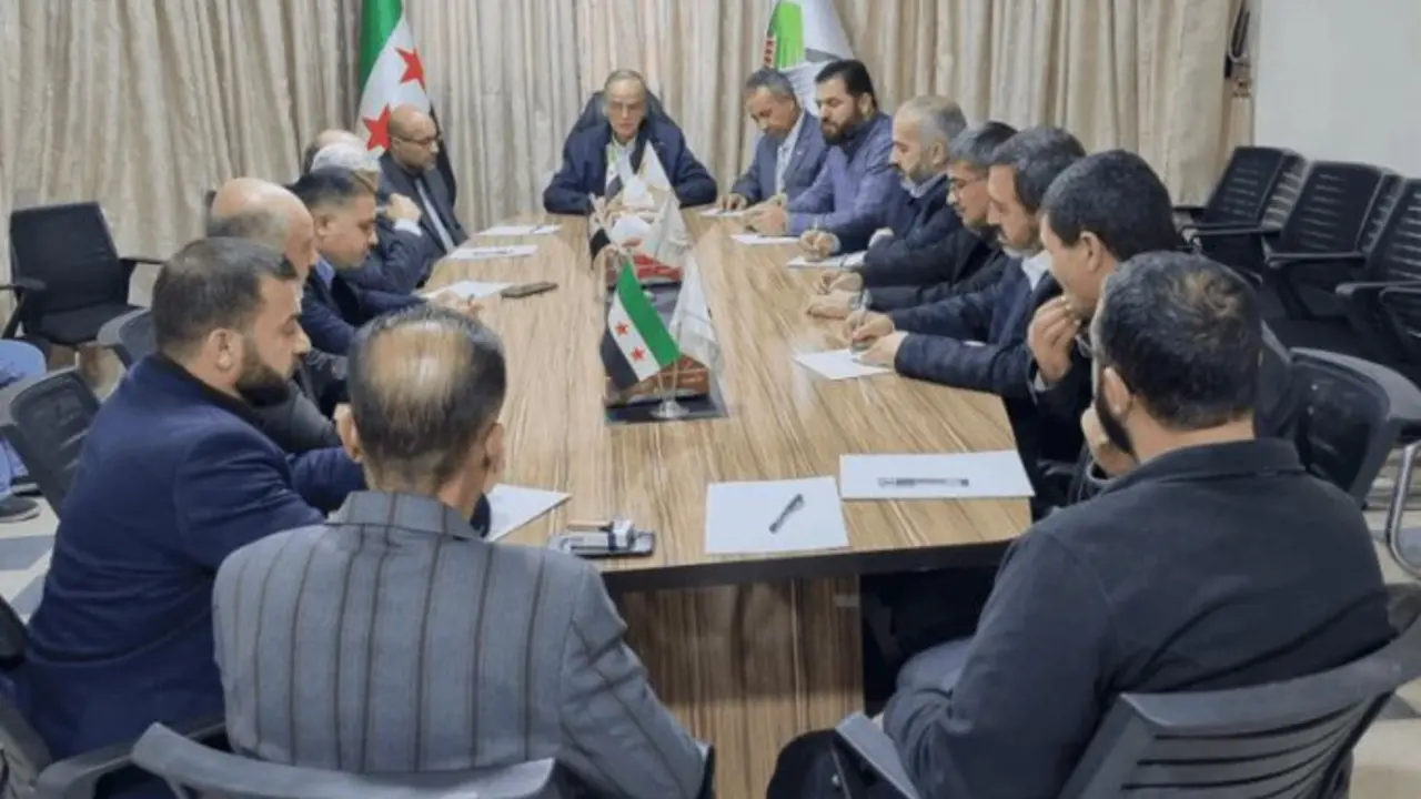Reuni&oacute;n de la Coalici&oacute;n Nacional Siria y representantes de las universidades sirias. /@hadialbahra