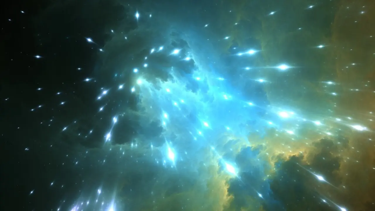 Ilustraci&oacute;n representativa de los rayos c&oacute;smicos ultraenerg&eacute;ticos en el cosmos. / Universidad de Columbia