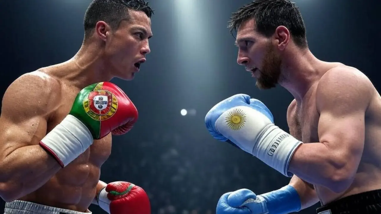 Cristiano y Lionel Messi creados por Inteligencia Artificial. /  Grok