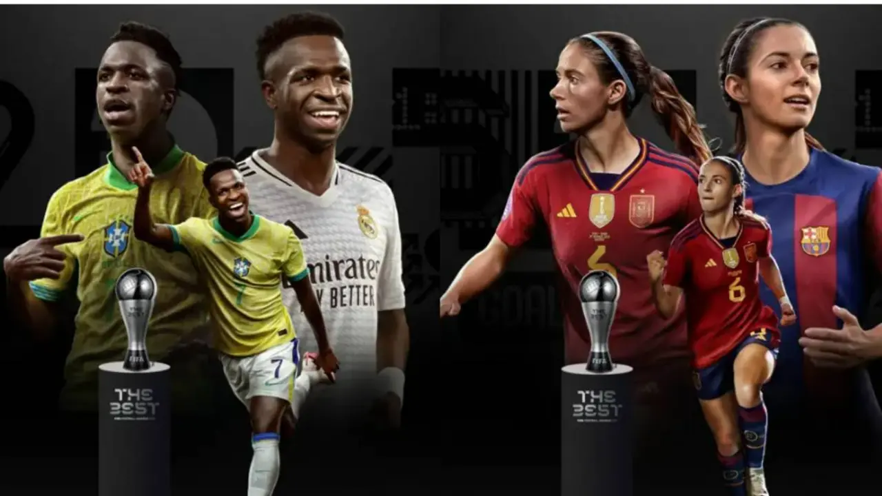 Vinicius y Aitana, ganadores del premio The Best en las ramas masculina y femenina, respectivamente. / www.fifa.com