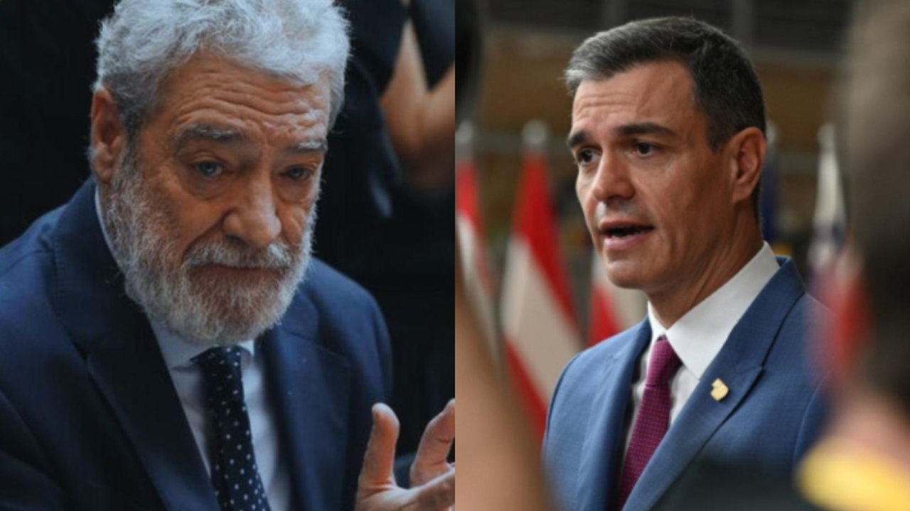 Miguel &Aacute;ngel Rodr&iacute;guez, jefe de gabinete de Isabel D&iacute;az Ayuso, y Pedro S&aacute;nchez / Mundiario