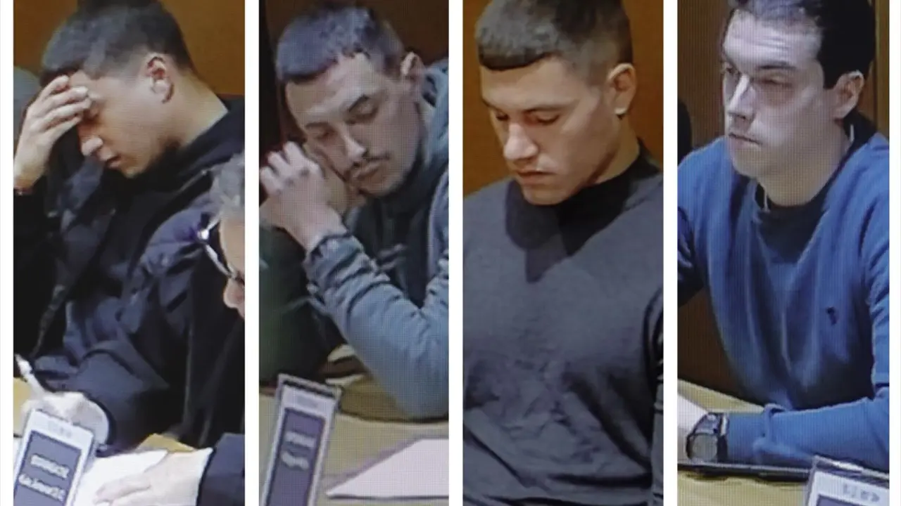 Los cuatro condenados por el asesinato de Samuel Luiz. / RR SS.