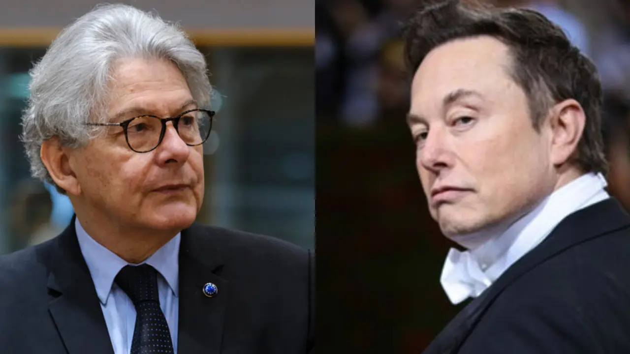 Thierry Breton y Elon Musk. / Mundiario