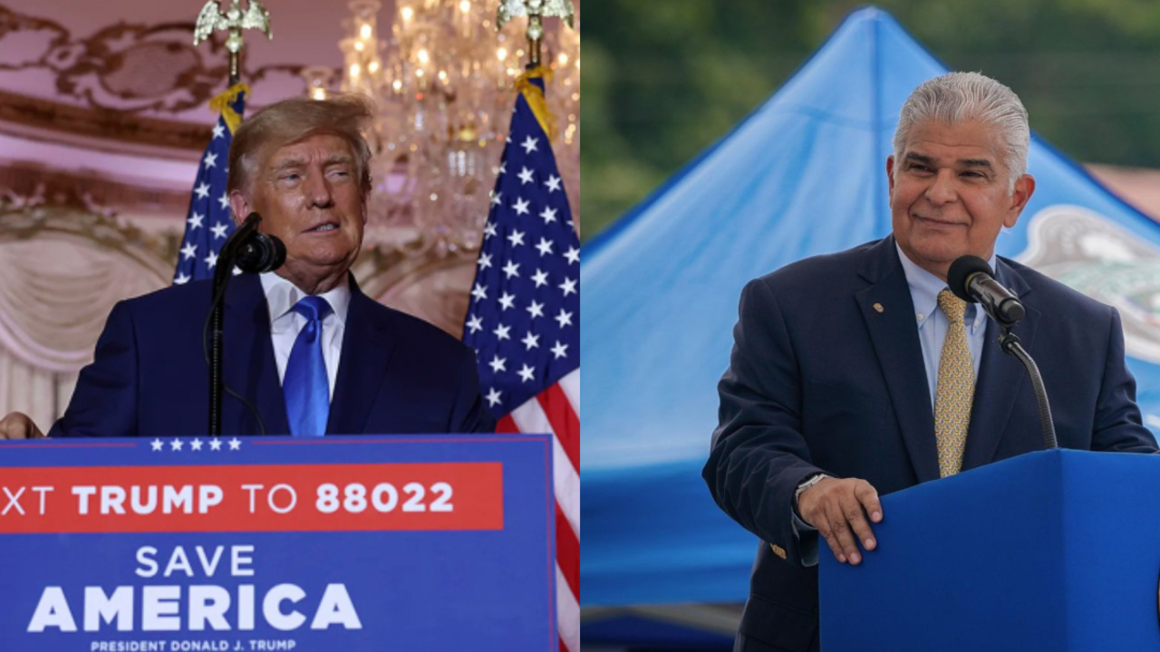 Donald Trump, presidente de EE UU y Jos&eacute; Ra&uacute;l Mulino, presidente de Panam&aacute;. / Mundiario