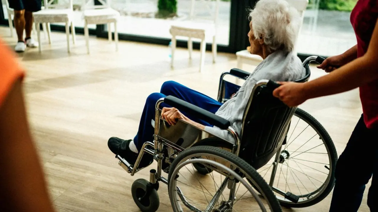 Un adulto de la tercera edad en silla de ruedas. / Pexels.