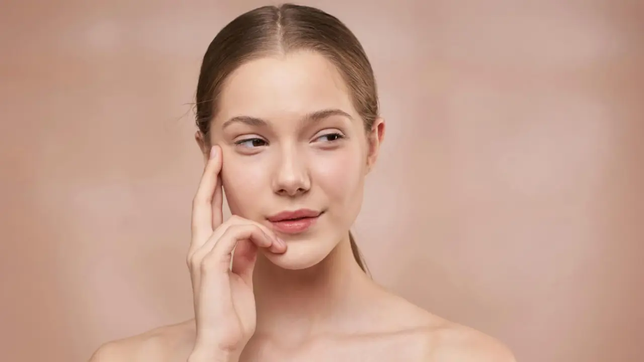 Skincare rutine con productos en tendencia.