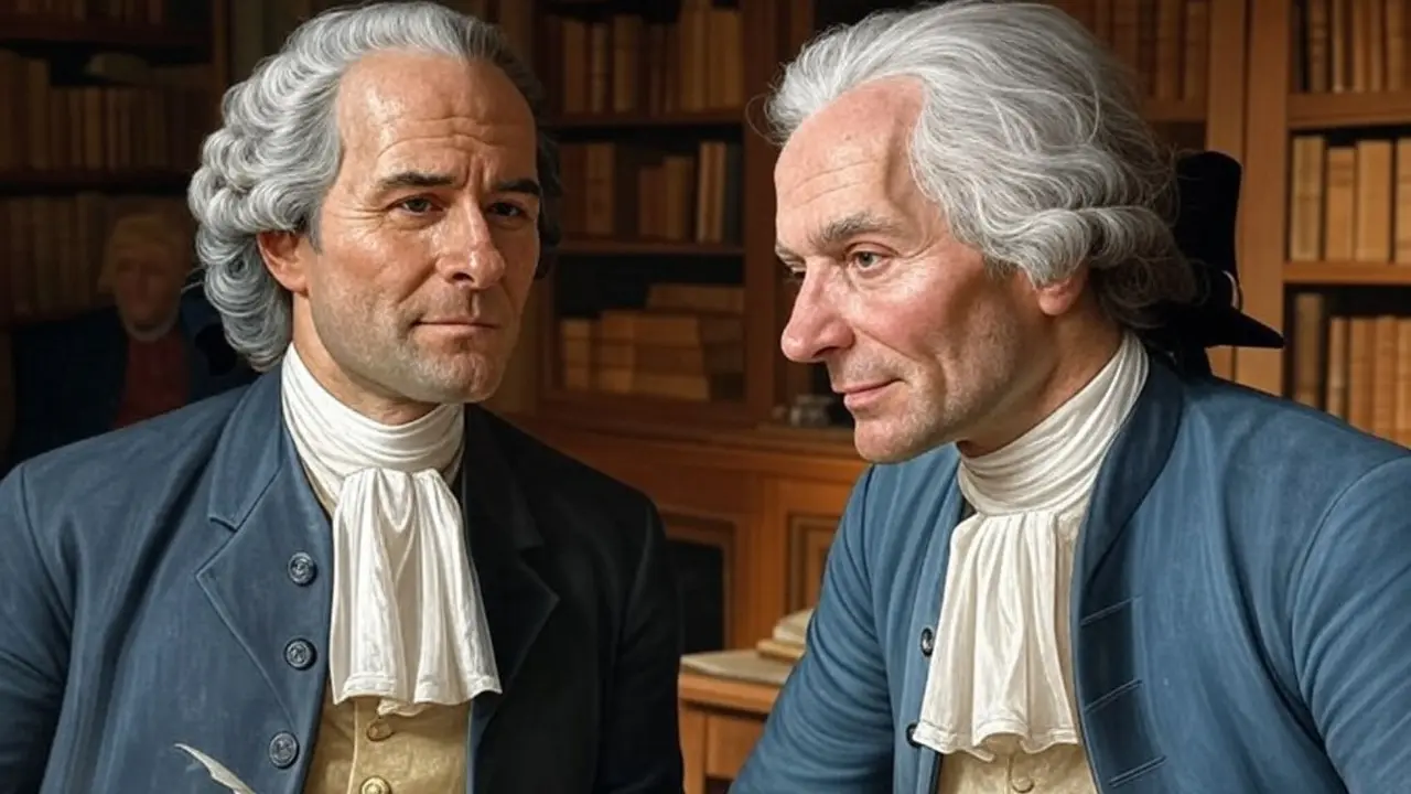 Jean-Jacques Rousseau y Voltaire. / Mundiario.