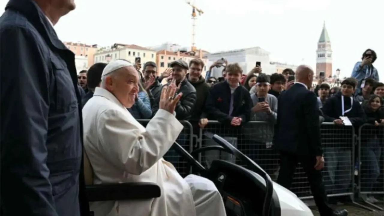 El papa Francisco durante su estad&iacute;a en Venecia. / RR SS